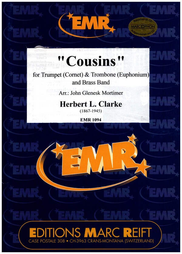 COUSINS FOR TRUMPET (CORNET) AND