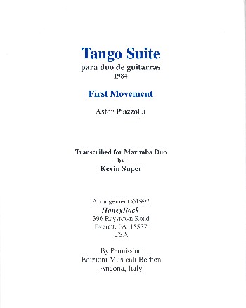 Tango Suite for 2 guitars (1. movement)