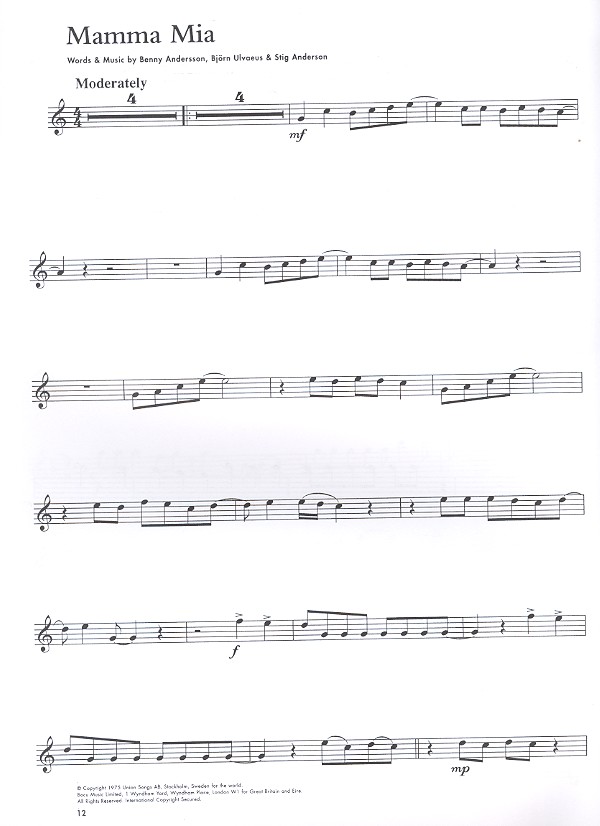 ABBA (+CD): for flute