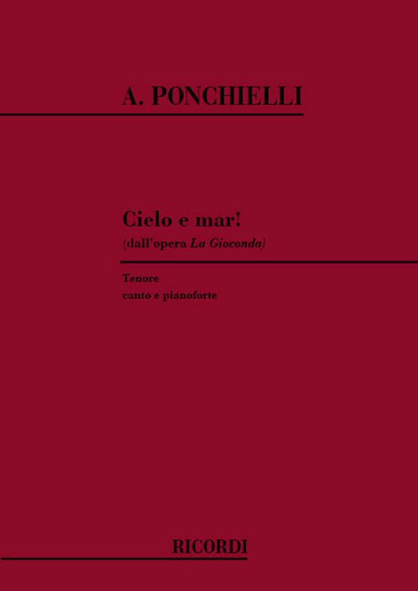 Cielo e mar per tenore e pianoforte