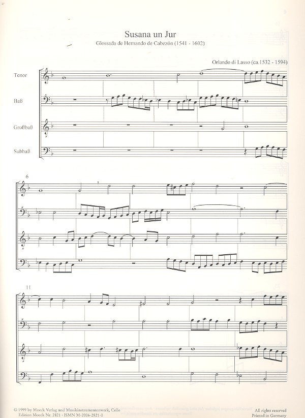 Susana un jur für Tenor-, Baß-,