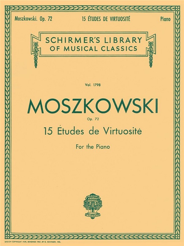 15 Études de Virtuosité op.72