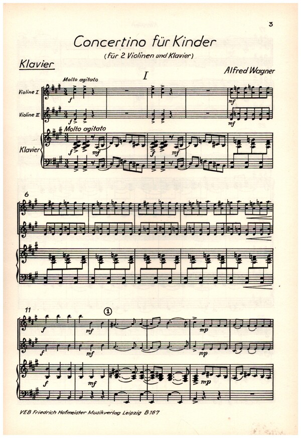 Concertino für Kinder für 2 Violinen