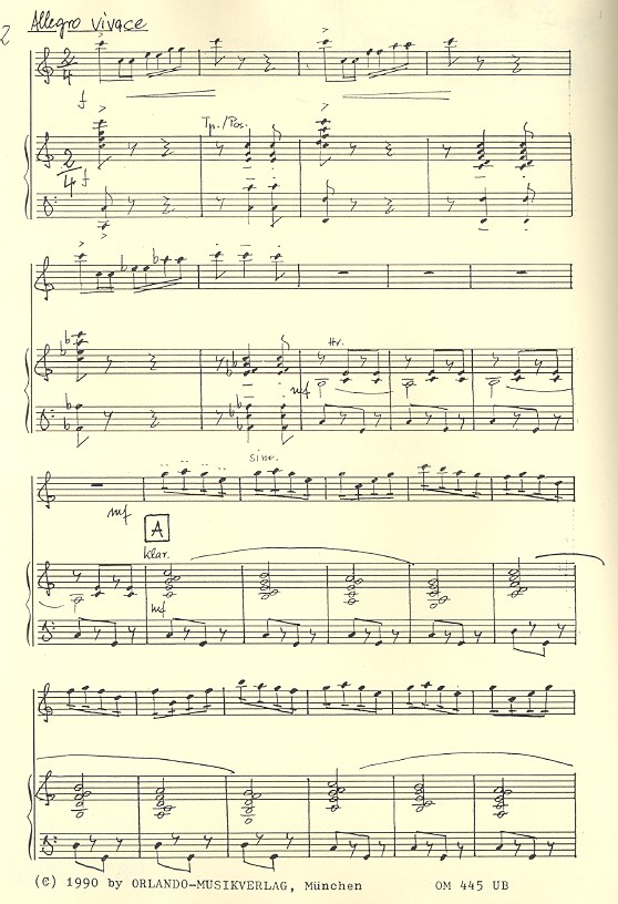 Flic-Flac für Solo-Violine und Blasorchester