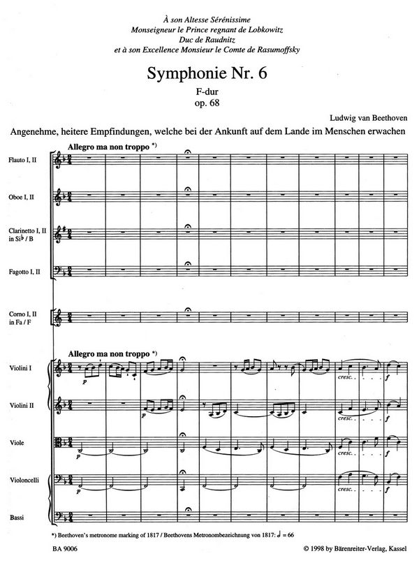 Sinfonie F-Dur Nr.6 op.68