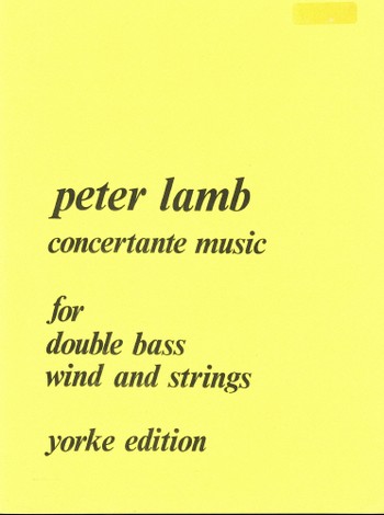 Concertante Music for double bass,