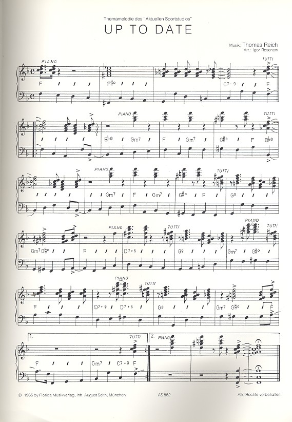 Up to Date: Thema-Melodie des