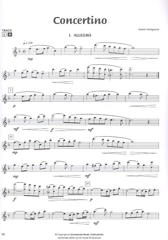 Concerto (+CD) 2 Solowerke für Flöte