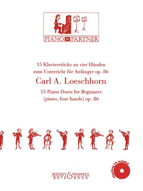 15 Klavierstücke op.86 zu 4 Händen (+CD)