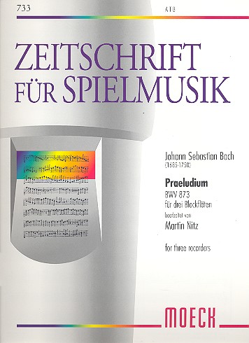 Präludium BWV873 für