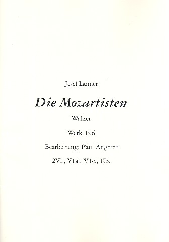 Die Mozartisten op.196