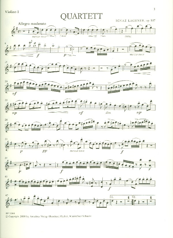 Quartett G-Dur op.107 