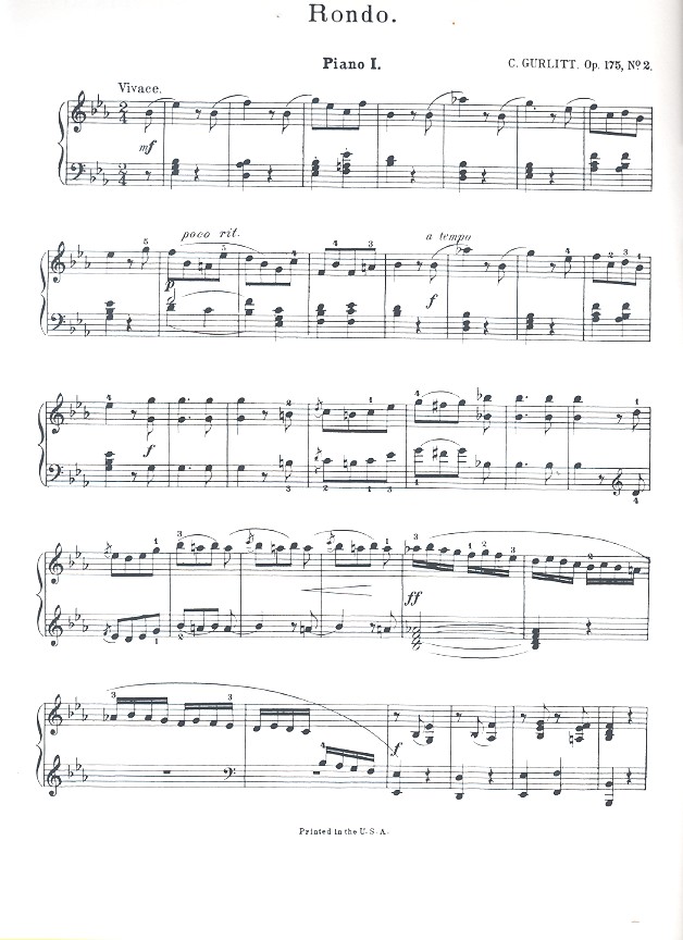 Rondo e flat major op.175,2