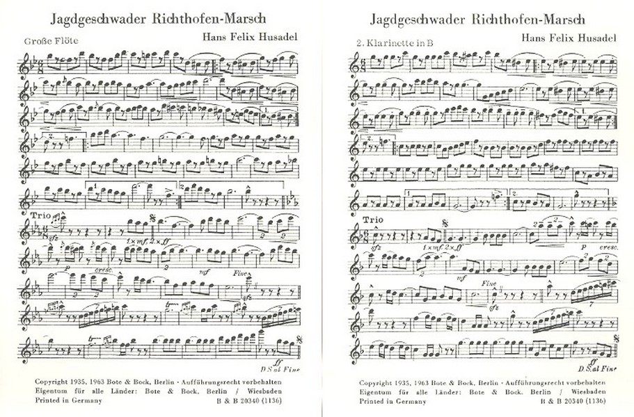 Jagdgeschwader Richthofen-Marsch / Militärsignal