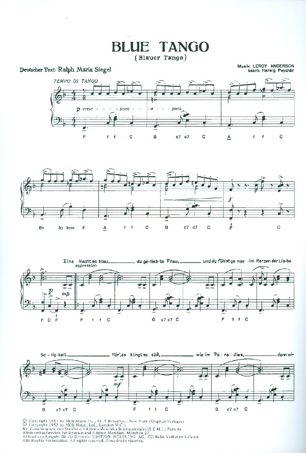 Blue Tango Akkordeon  1