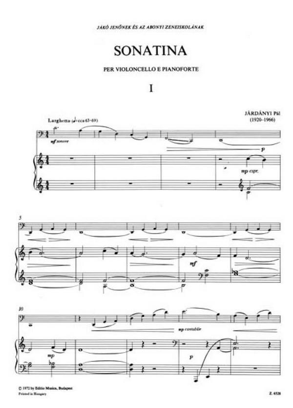 Sonatine für Violoncello