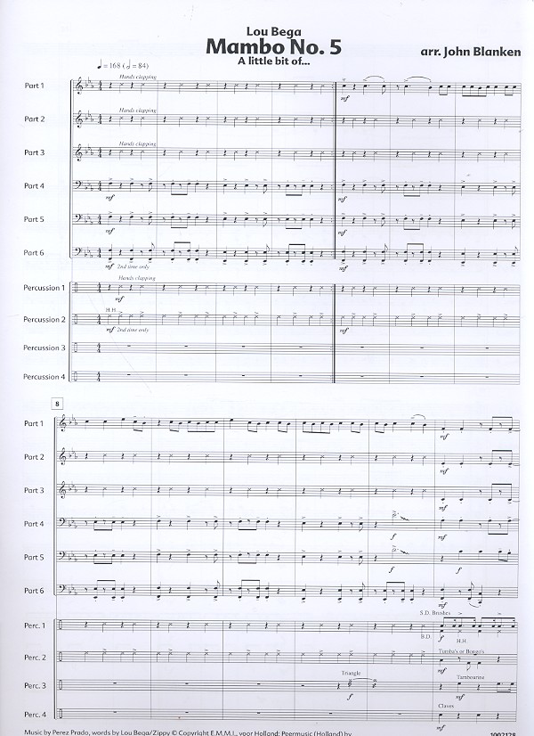 Mambo no.5 für variables