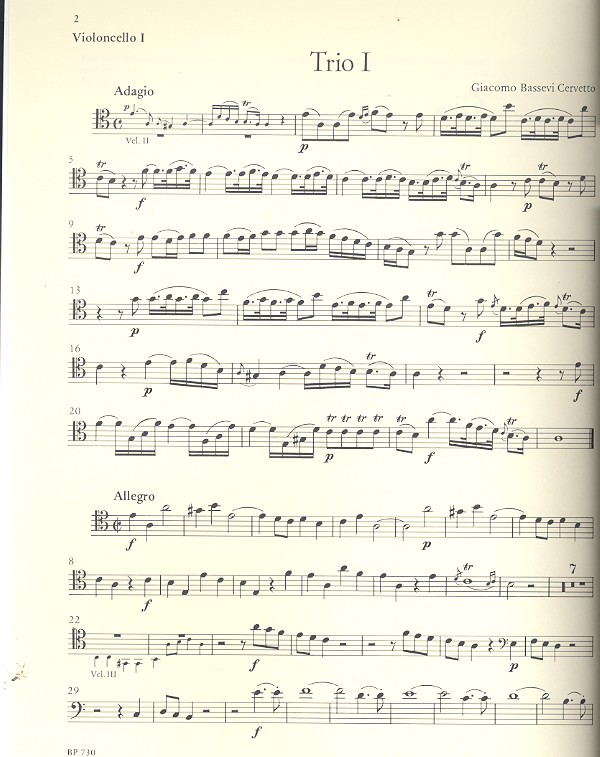 6 Trio für 3 Violoncelli