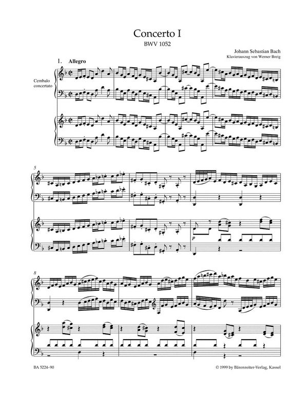 Konzert d-Moll Nr.1 BWV1052 