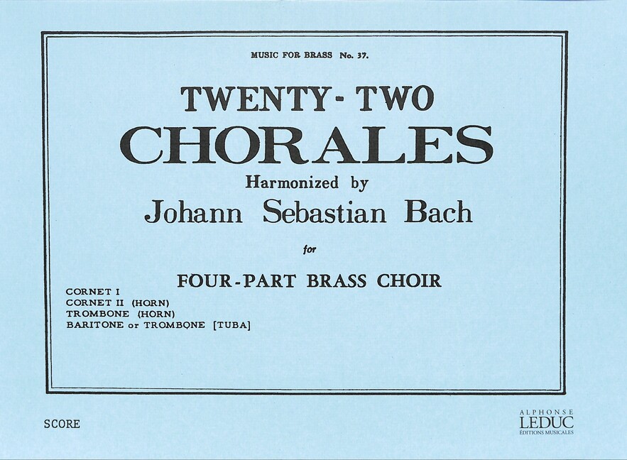 22 chorals for 4-part brass choir