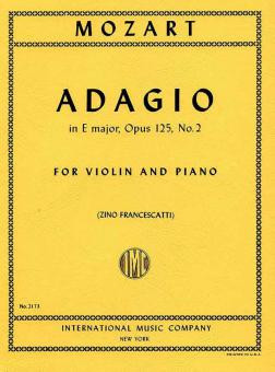 Adagio E major op.125/2