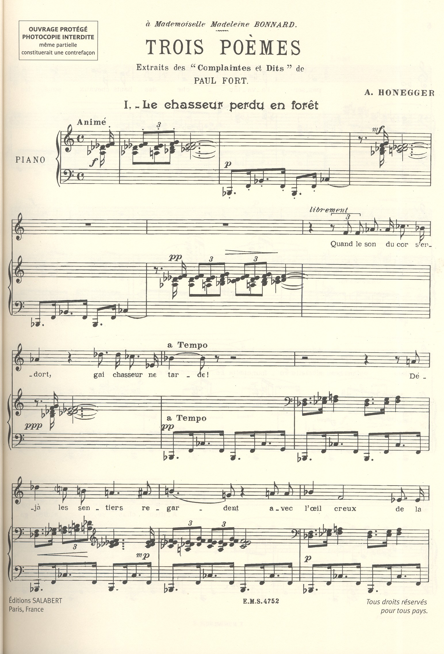 Integrale des mélodies et chansons
