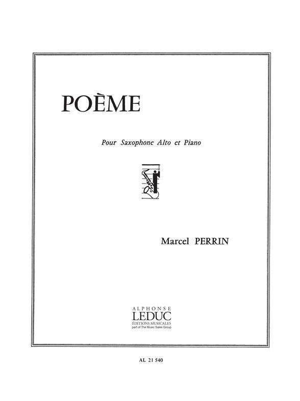 POEME POUR SAXOPHONE ALTO ET