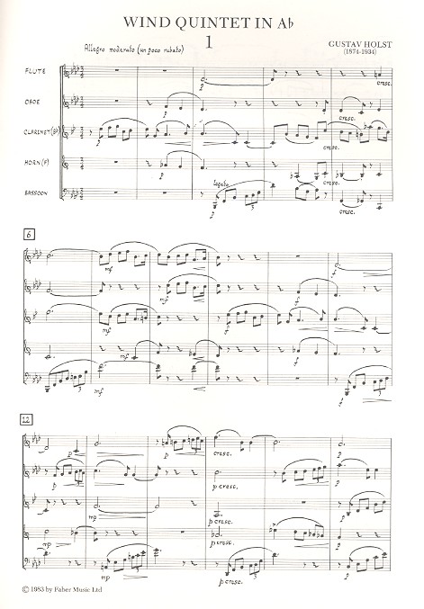 Wind Quintet a flat Major op.14