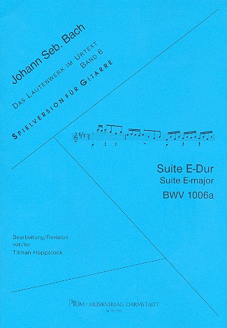 Suite E-Dur BWV1006a