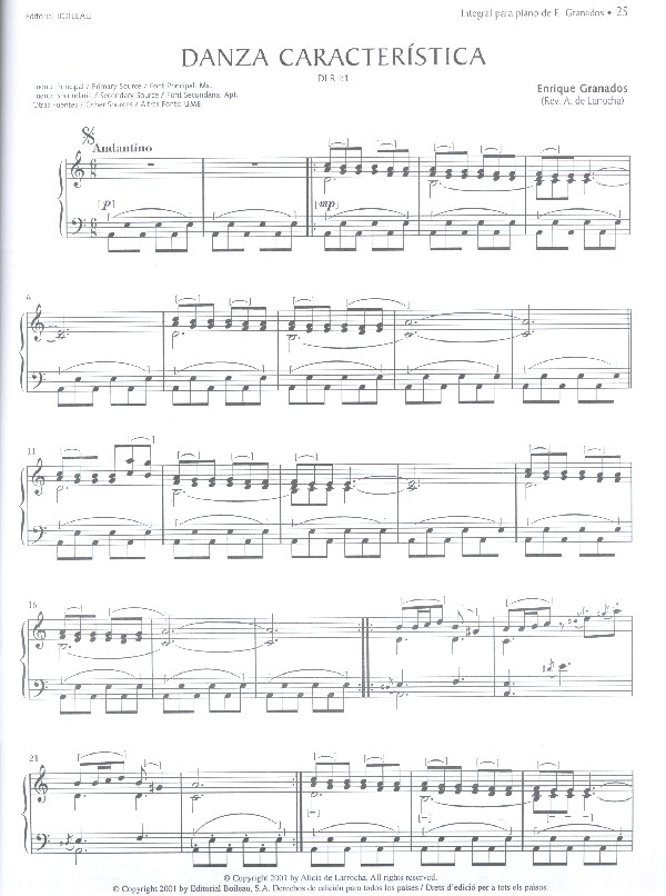 Integral para piano vol.1 Danzas 1