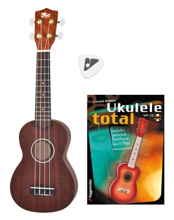 Das Ukulelen-Set Holz-Ukulele,