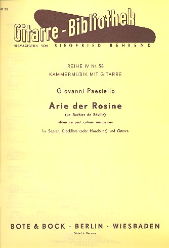 Arie der Rosine