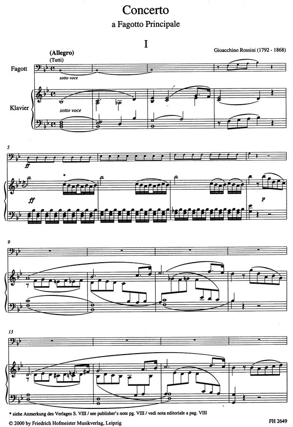 Concerto a fagotto principale