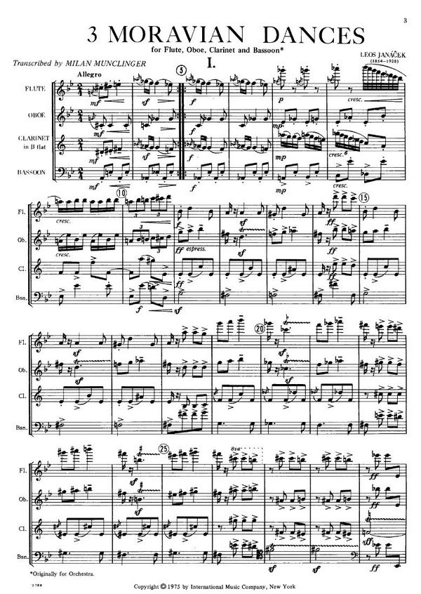 3 Moravian dances