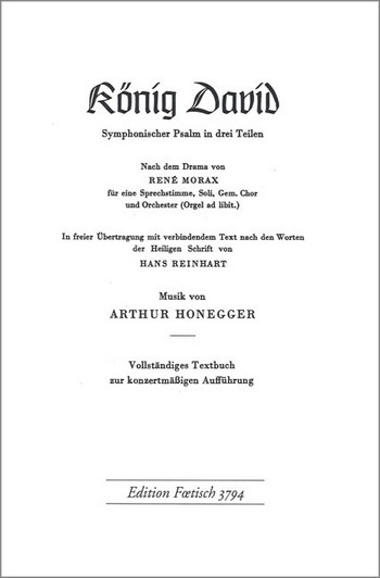 König David Libretto (dt)