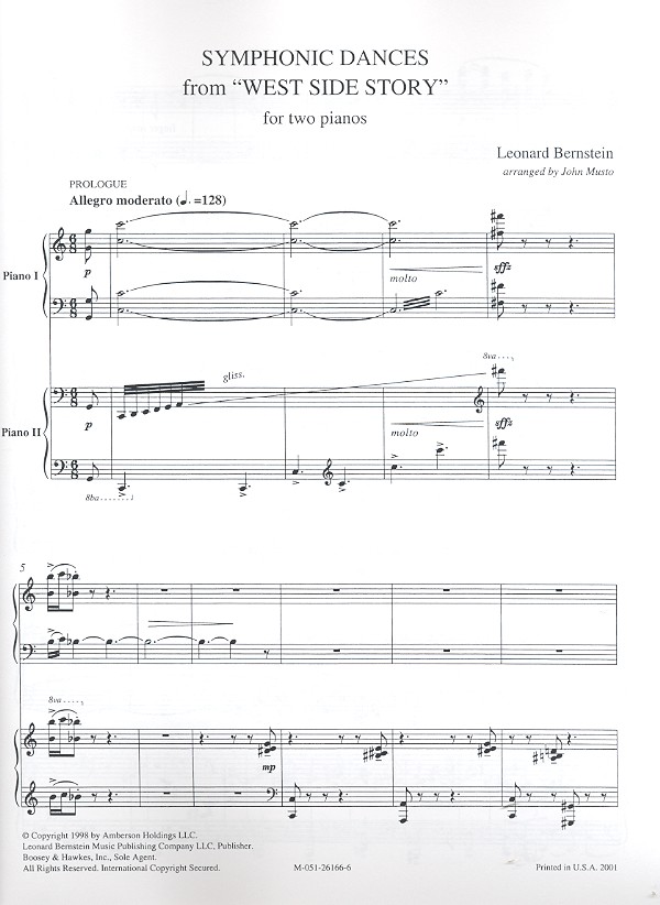 Symphonic dances from the West Side Story
