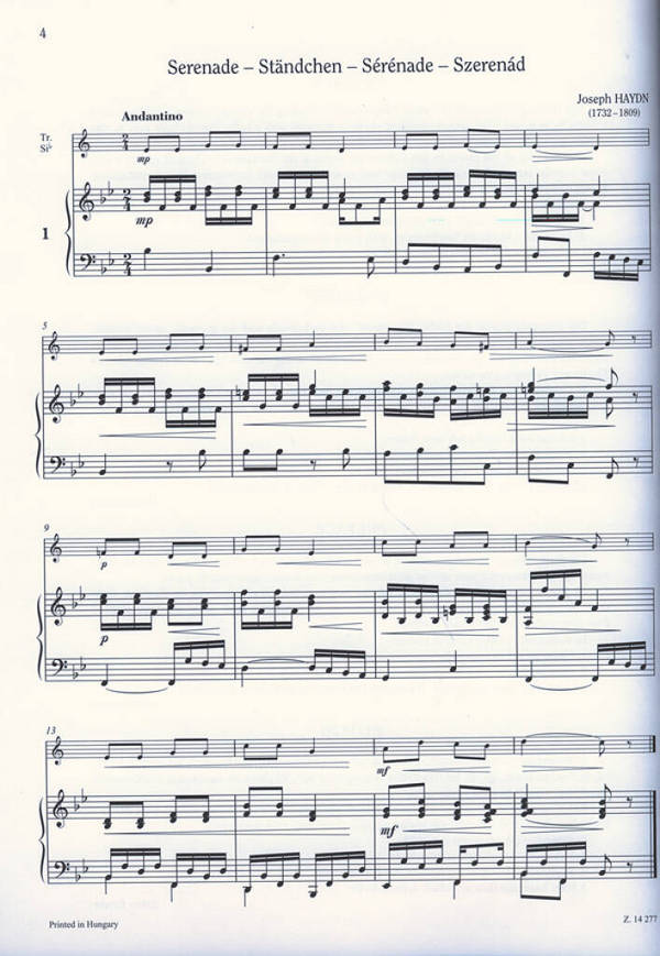 Repertoire Trompete Band 1 Stücke