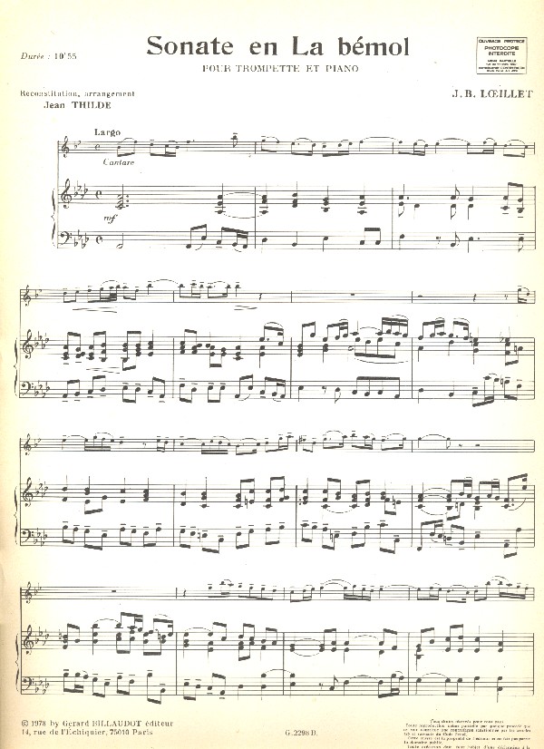 Sonate la bemol majeur