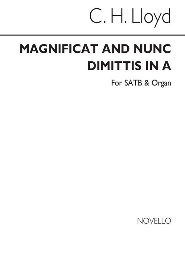 Magnificat and Nunc Dimittis for