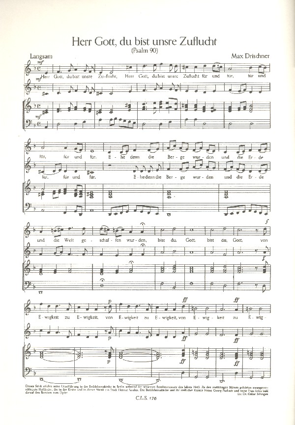 Herr Gott du bist unsere Zuflucht