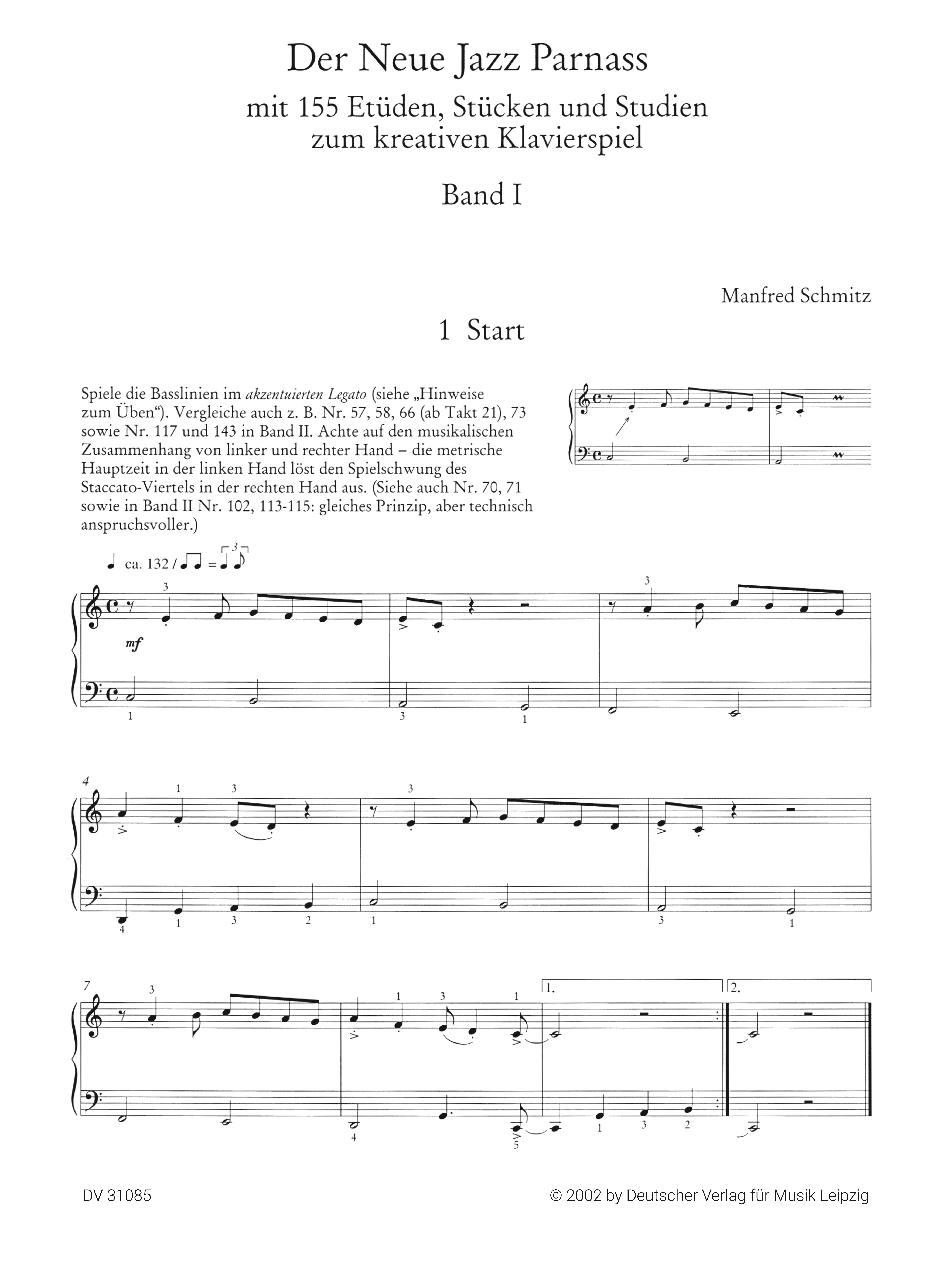 Der neue Jazz Parnass Band 1 - Studien und Stücke