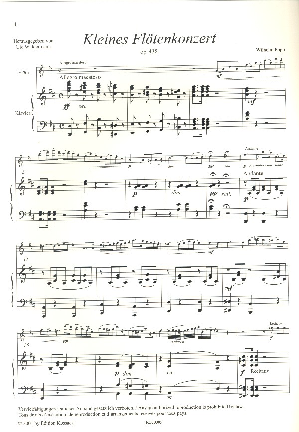 Kleines Flötenkonzert op.438