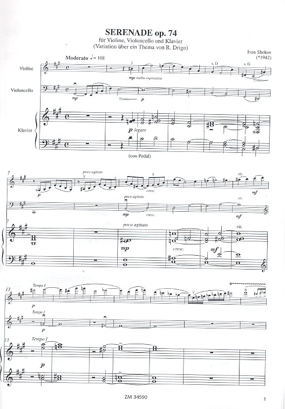 Serenade op.74 für Streichtrio