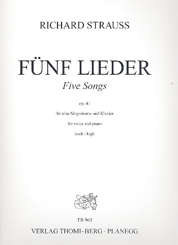 5 Lieder op.41