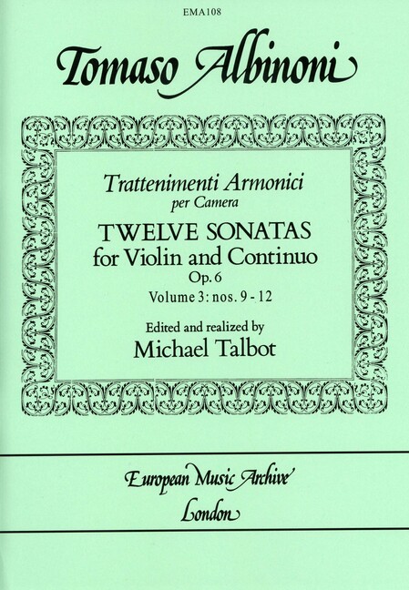 12 Sonatas op.6 vol.3 (nos.9-12)