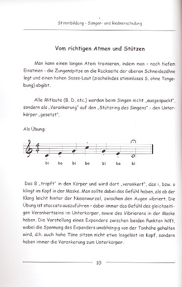 Stimmbildung für Sänger und Redner