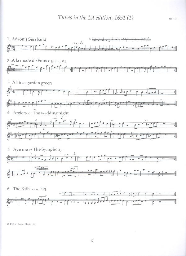 The complete Country Dances Tunes