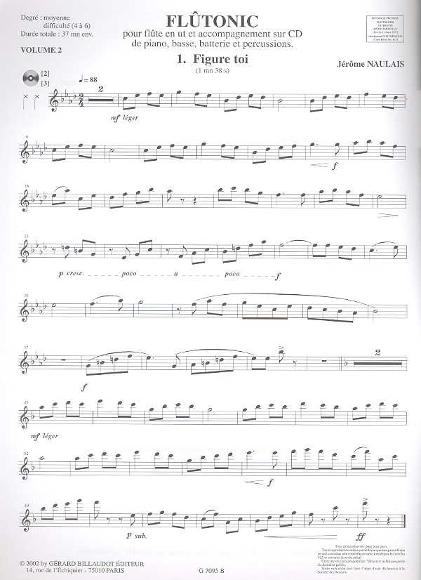Flutonic (+CD) vol.2: pour flûte