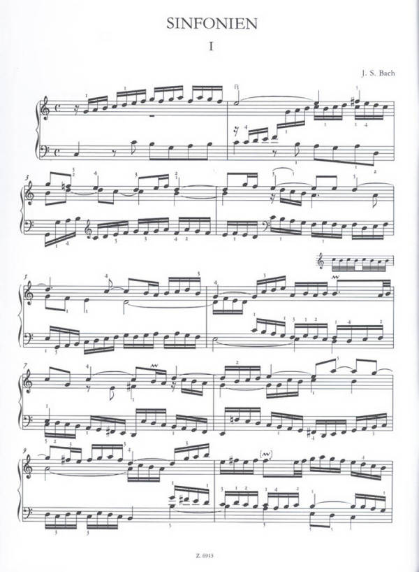 DREISTIMMIGE INVENTIONEN BWV787-801