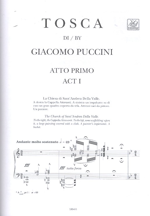 Tosca Klavierauszug (it/en)